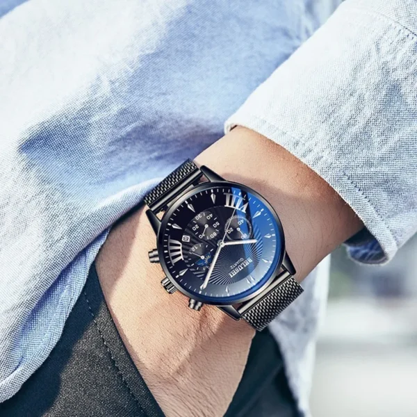 ساعت کوارتز مردانه لوکس: ضد آب، رسمی - Image 3